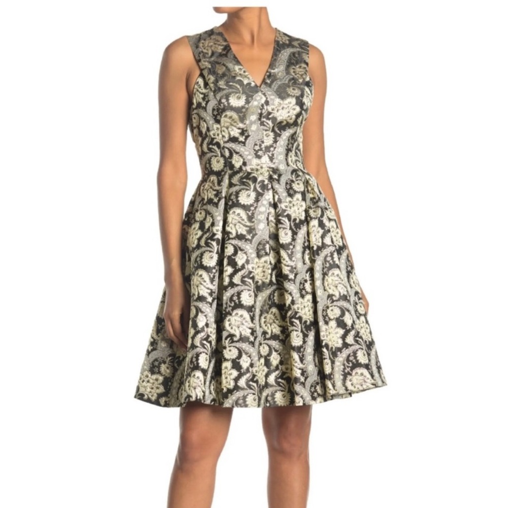 TED BAKER brocade skater dress